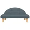 Hundebett Dunkelgrau 70x52x30 cm Stoff Produktbild-Vorschau 3