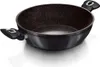 A black pot with speckled interior and two handles, shown from a slightly elevated diagonal angle on a white background. Produktbild-Vorschau