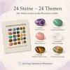 Affirmationssteine Set 24 Edelsteine – Achtsamkeit Geschenk Produktbild-Vorschau 3