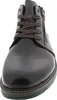 A close-up, front-facing view of a brown leather boot. Podgląd zdjęcia produktu