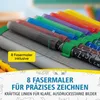 itenga Schüler-Etui Mäppchen Blockgame Pixel 28 teilig Produktbild-Vorschau 6