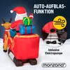 MONZANA® Aufblasbarer Weihnachtsmann mit Schlitten LED Produktbild-Vorschau 3