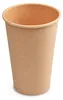 50x Heiß- und Kaltgetränkebecher Pappbecher braun 250ml Produktbild-Vorschau 1