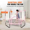 Mini-Trampolin für Kinder - Indoor-Rebounder mit Netz - Produktbild-Vorschau 4