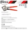 Yato YT-5130, Lisovacie kliešte, PVC, Oceľ, Červená, 275 mm Náhľad obrázku produktu 18