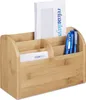 relaxdays 10020337_0 relaxdays Schreibtisch-Organizer braun Voir les images du produit 1