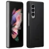 A black leather case for a Samsung Galaxy Z Fold3 phone is shown next to the phone itself. Náhled obrázku produktu