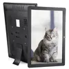 A digital photo frame displaying a cat, shown from the back and front. Podgląd zdjęcia produktu