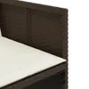 vidaXL 9-tlg. Garten-Essgruppe mit Kissen Braun Poly Rattan Produktbild-Vorschau 6
