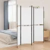 vidaXL 4-częściowy parawan biały 200x180 cm tkanina Podgląd zdjęcia produktu 2