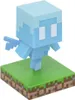 A small, light blue, pixelated figurine of a Minecraft Allay character standing on a green and brown block base. Anteprima dell’immagine prodotto