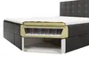 KEF Boxspringbett Polsterbett Paris Bett mit Matratze und Produktbild-Vorschau 6