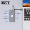 Rolio USB C Hub, Dual Monitor, 2x HDMI 4K, 2x USB-C, 3x USB Produktbild-Vorschau 2