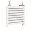 vidaXL Kryt radiátoru bílý 79,5x19x84 cm Borovicový masiv Náhled obrázku produktu 4