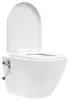 vidaXL Wand-WC ohne Spülrand mit Bidet-Funktion Keramik Produktbild-Vorschau 3
