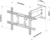 NEG TV-Wandhalterung ExTender 6012 Full Motion Farbe: weiß Produktbild-Vorschau 4