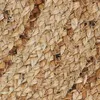Teppich Jute handgewebt rundes Muster Natur 160x230 Produktbild-Vorschau 4