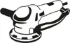 A black and white illustration of a power tool, likely a sander or polisher. Produktbild-Vorschau