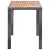 vidaXL Gartentisch Anthrazit und Braun 123x60x74 cm Produktbild-Vorschau 2