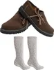 Trachtenschuhe +Trachtensocken Set Haferlschuhe wildleder Produktbild-Vorschau 1