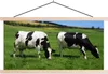 MuchoWow® Textilposter Kuh - Tiere - Gras 60x30 cm mit Produktbild-Vorschau 1