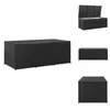 vidaXL Gartenbox Poly Rattan 180x90x70 cm Schwarz -  Produktbild-Vorschau 1