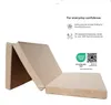 Natalia Spzoo vouwmatras 195x65x10 cm, beige - 3-delig Productafbeelding-voorbeeld 3