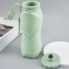Faltbare Silikon-Wasserflasche 600 ml, grün, Produktbild-Vorschau 11