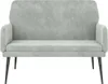 vidaXL Lavica svetlosivá 108x79x79 cm Velvet Náhľad obrázku produktu 3