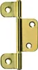 Lamellentürscharnier, vermessingt 22x81 mm, 3 Stück Produktbild-Vorschau 2