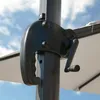 Parapluie 3m anti uv pendulaire avec lumière solaire LED Voir les images du produit 5