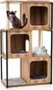GOPLUS 133 cm Katzenbaum mit Metallrahmen, 3 Katzenhäusern, Produktbild-Vorschau 1