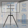 RFIVER Schwarz Tripod TV Ständer Stativ Ständer für 32-65 Produktbild-Vorschau 2