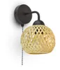 Luxolar Wandlampe mit Schalter Natural Bambus E27 60W - Produktbild-Vorschau 1
