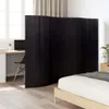 vidaXL Paravent Schwarz Breite 250 cm Höhe 165 cm Bambus Produktbild-Vorschau 2