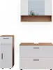Badmöbel-Set Vicco Irma Weiß Hochglanz/Goldkraft Eiche 3 Produktbild-Vorschau 1