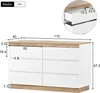 MODFU Kuchyňská skříň Sideboard se 6 zásuvkami, skříň na Náhled obrázku produktu 7