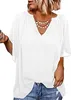 ASKSA Damen Elegant Hemd Rüsche Casual Shirt V-Ausschnitt Produktbild-Vorschau 1