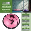 Balancetrainer Yoga Gymnastik Balance Half Ball pink Produktbild-Vorschau 2