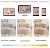 L-förmiges frameless Modulsofa, Chenille Cloud Sofa mit Produktbild-Vorschau 11