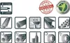 A collage of icons and logos related to product features and quality. Anteprima dell’immagine prodotto