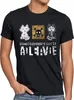 style3 8-Bit Schrödingers´s Katze T-Shirt Vintage Produktbild-Vorschau 1