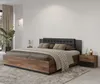 Postel s čalouněným čelem LJUBA - 180x200, dub flagstaf / Náhled obrázku produktu 5