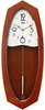 MPM-Quality Imnium Pendeluhr Holz Braun 22 x 58 cm Produktbild-Vorschau 1