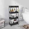 Chariot HOMCOM, étagère de cuisine à 4 niveaux, chariot de Voir les images du produit 8