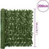 Balkónová zástena s tmavozelenými listami 200x100 cm Náhľad obrázku produktu 6