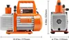 SucceBuy vakuová pumpa 99 l/min HVAC jednostupňová rotační Náhled obrázku produktu 8