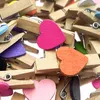 Oblique Unique 50 Mini Herz Holz Wäscheklammern Holz Produktbild-Vorschau 4