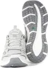 A pair of white and gray Skechers sneakers are shown from the front and the sole is visible. Produktbild-Vorschau