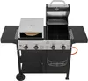 A multi-functional grill with a pizza oven attachment, shown from a front-diagonal view on a white background. Produktbild-Vorschau